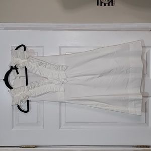 BCBGMaxazria Ruffle pleated collar cocktail dress